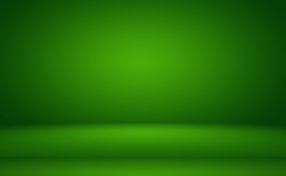 Green gradient abstract background empty room with space for your text and picture