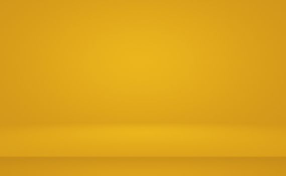 Abstract Luxury Gold yellow gradient studio wall, well use as background,layout,banner and product presentation