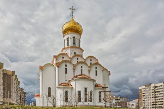 Belarus, Minsk - 08.04.2017: The Church of St. Michael the Archangel