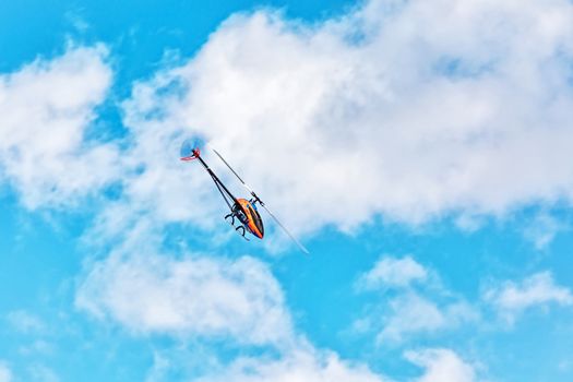 The flight of a radio-controlled 3D helicopter