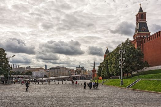 Russia, Moscow - 06.24.2016: Vasilyevsky Descent on the Red Square