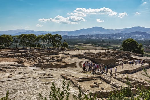 Greece, Crete - 10/06/2015: Ruins of the Festa Palace