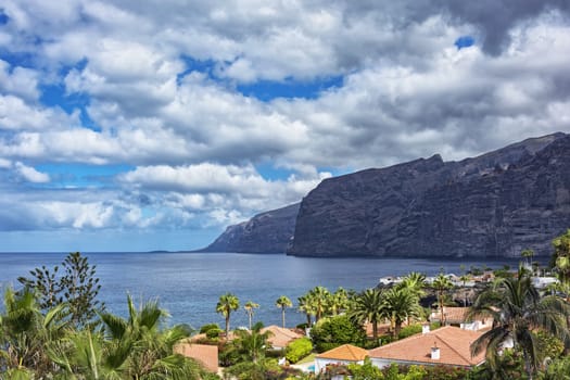 High cliffs of Los Gigantos on the island of Tenerife (Canary Islands, Spain)