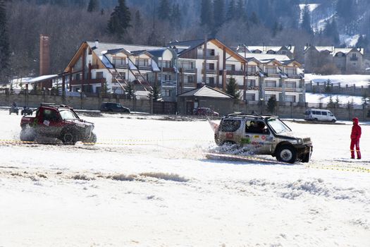 Off road festival, competition and championship in Bakuriani, Georgia