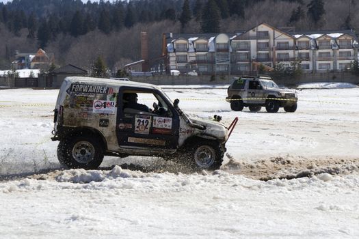 Off road festival, competition and championship in Bakuriani, Georgia