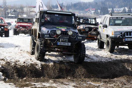 Off road festival, competition and championship in Bakuriani, Georgia