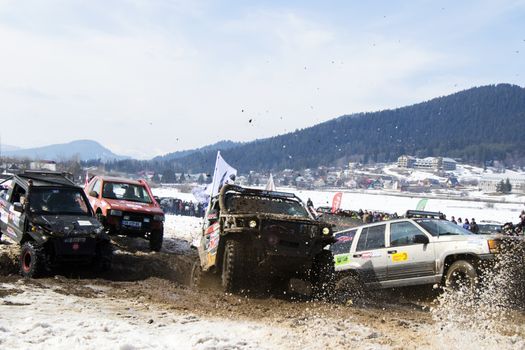 Off road festival, competition and championship in Bakuriani, Georgia