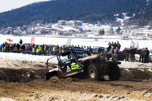 Off road festival, competition and championship in Bakuriani, Georgia