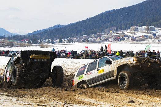 Off road festival, competition and championship in Bakuriani, Georgia