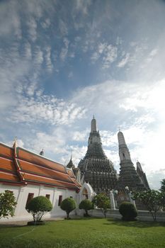 Old sacred stupa of Bangkok Dawn Temple