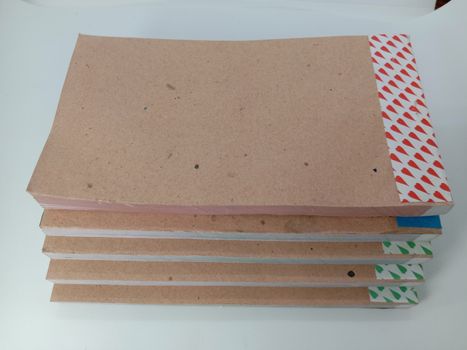 Bangladeshi Receipt Book Closeup on White Background