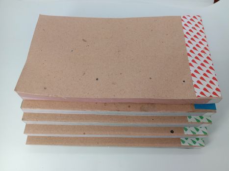 Bangladeshi Receipt Book Closeup on White Background