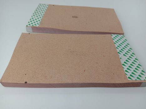 Bangladeshi Receipt Book Closeup on White Background