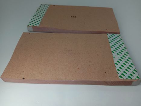 Bangladeshi Receipt Book Closeup on White Background