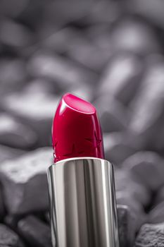 Red lipstick closeup, luxury make-up and beauty cosmetics