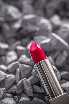 Red lipstick closeup, luxury make-up and beauty cosmetics