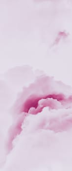 Minimalistic pink cloudy background as abstract backdrop, minimal design and artistic splashes