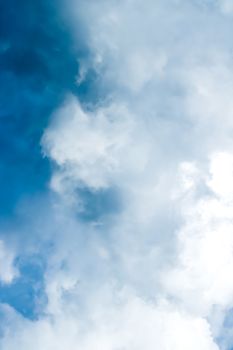 Dreamy blue sky and clouds, spiritual and nature backgrounds