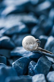 Pearl ring closeup, jewelry and accessory brands