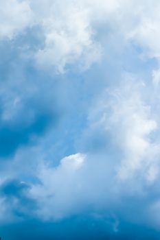 Dreamy blue sky and clouds, spiritual and nature backgrounds