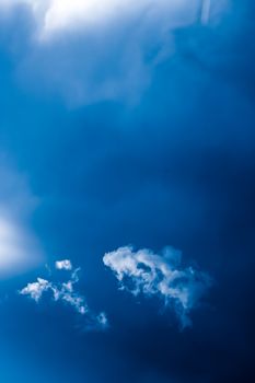 Dreamy blue sky and clouds, spiritual and nature backgrounds