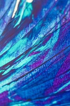 Mix of blue, turquoise and purple abstract background, painting and arts