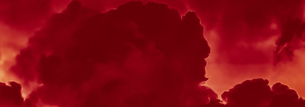 Hot fire flames or red clouds for minimalistic background design