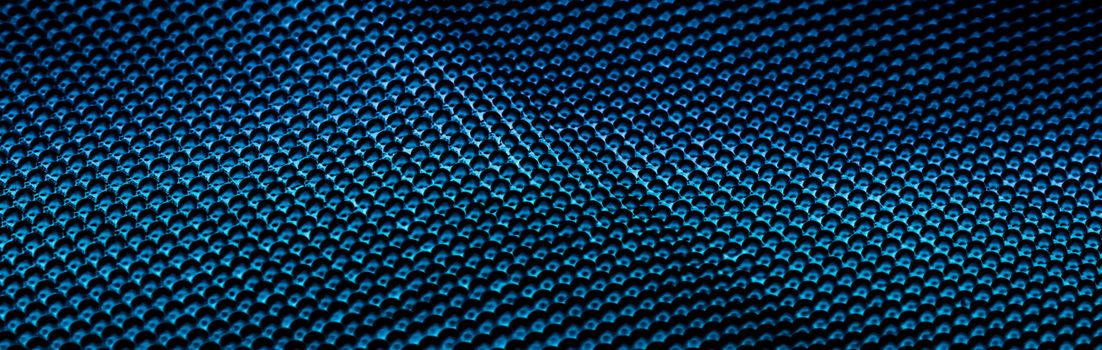 Blue metallic abstract background, futuristic surface and high tech materials