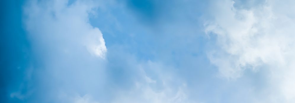 Dreamy blue sky and clouds, spiritual and nature backgrounds