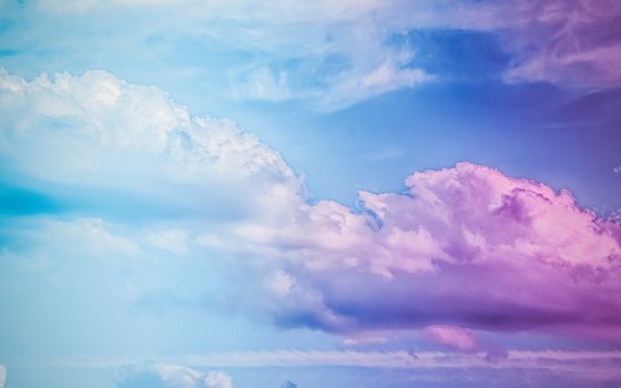 Magical dream, nature backdrop and spiritual holiday concept - Dreamy surreal sky as abstract art, fantasy pastel colours background for modern design