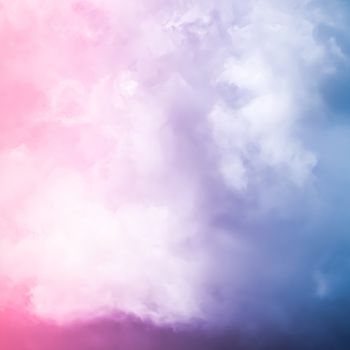 Fantasy blue sky and clouds, spiritual and nature backgrounds