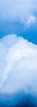 Dreamy blue sky and clouds, spiritual and nature backgrounds