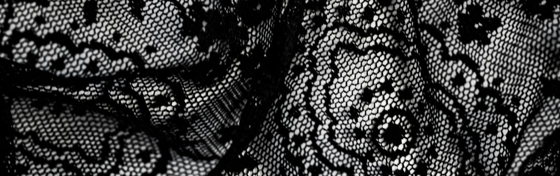 Black lace texture, fabric and textile backgrounds