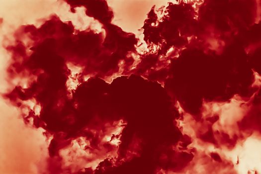 Hot fire flames or red clouds for minimalistic background design