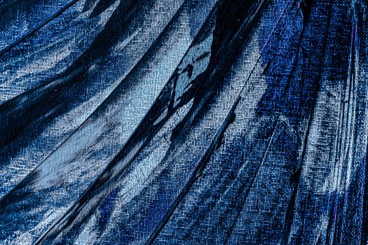 Blue abstract background, painting and arts