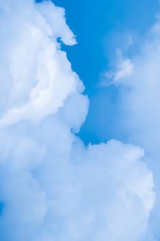 Dreamy blue sky and clouds, spiritual and nature backgrounds