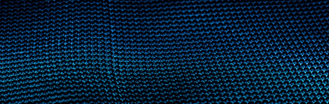 Blue metallic abstract background, futuristic surface and high tech materials