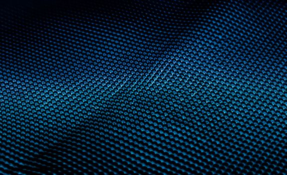 Blue metallic abstract background, futuristic surface and high tech materials
