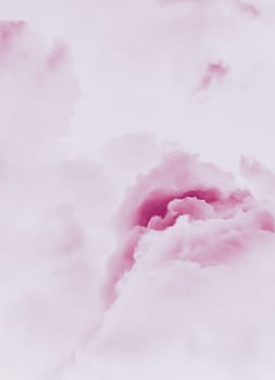 Minimalistic pink cloudy background as abstract backdrop, minimal design and artistic splashes