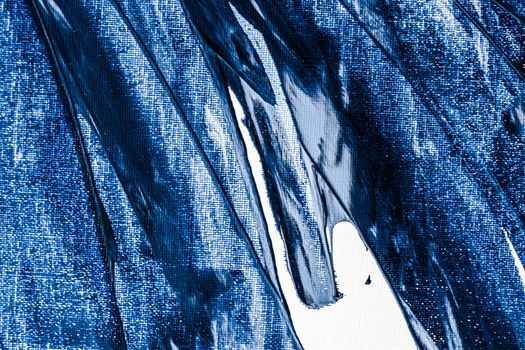 Blue abstract background, painting and arts