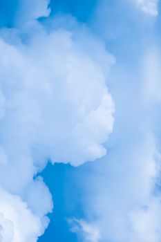 Dreamy blue sky and clouds, spiritual and nature backgrounds