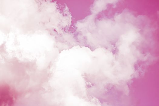 Fantasy and dreamy pink sky, spiritual and nature backgrounds