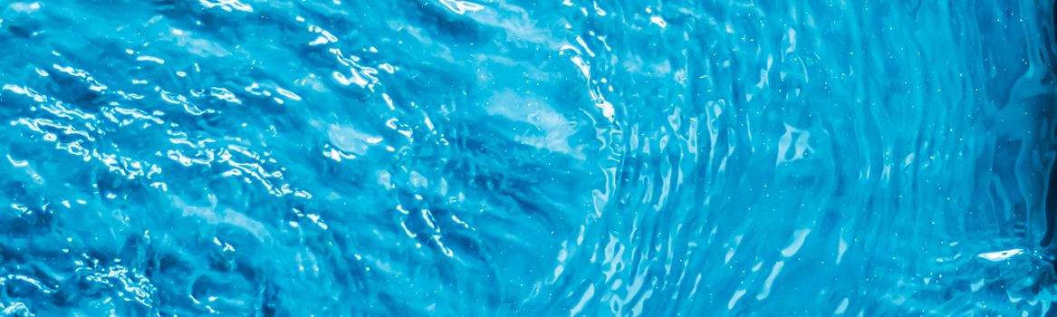 Blue water texture as abstract background, swimming pool and waves designs