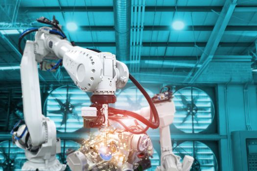 Robotic arms, industrial robots, factory automation machines