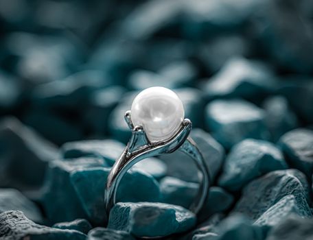 Pearl ring closeup, jewelry and accessory brands