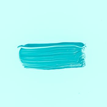 Mint brush stroke or makeup smudge closeup, beauty cosmetics and lipstick textures