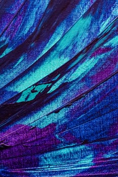 Mix of blue, turquoise and purple abstract background, painting and arts