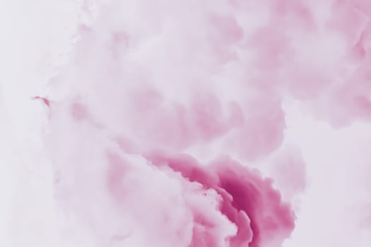 Minimalistic pink cloudy background as abstract backdrop, minimal design and artistic splashes