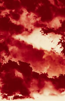 Hot fire flames or red clouds for minimalistic background design