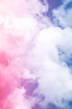 Fantasy blue sky and clouds, spiritual and nature backgrounds